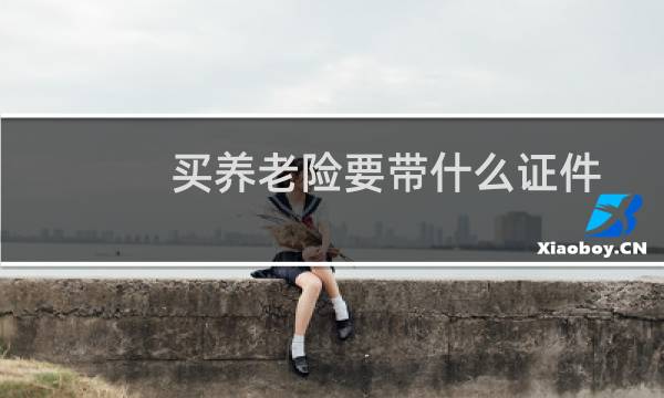 买养老险要带什么证件