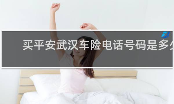 买平安武汉车险电话号码是多少