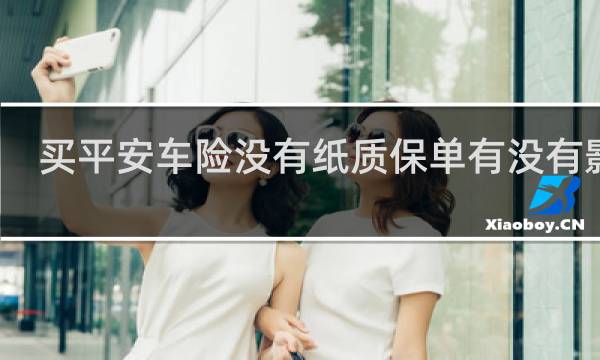 买平安车险没有纸质保单有没有影响