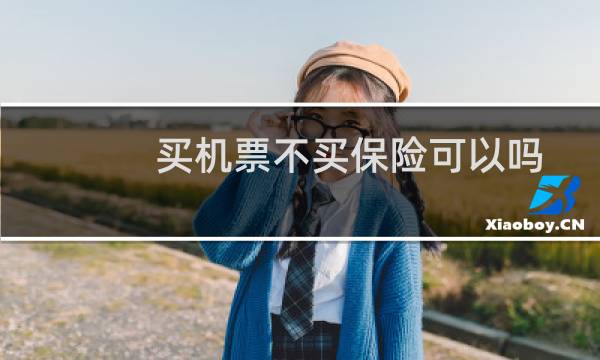 买机票不买保险可以吗