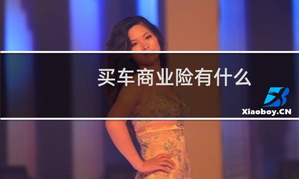 买车商业险有什么