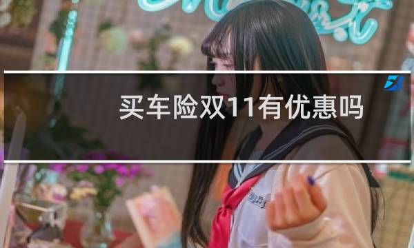买车险双11有优惠吗