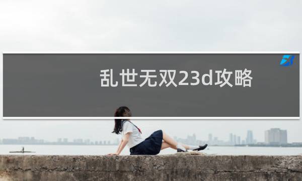 乱世无双23d攻略