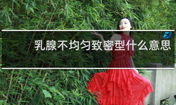 乳腺不均匀致密型什么意思