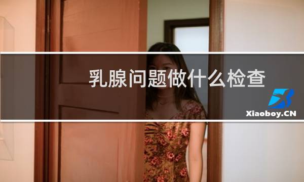 乳腺问题做什么检查