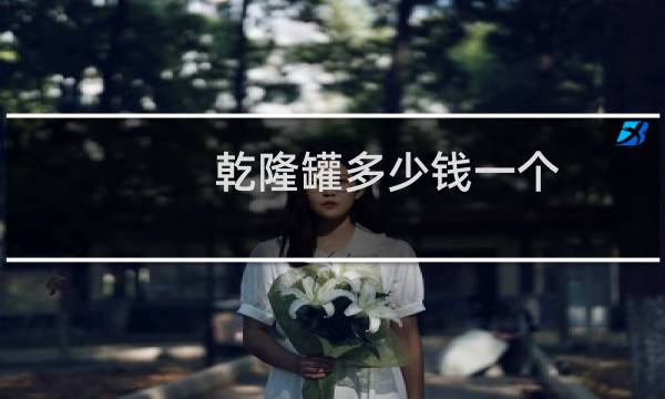 乾隆罐多少钱一个