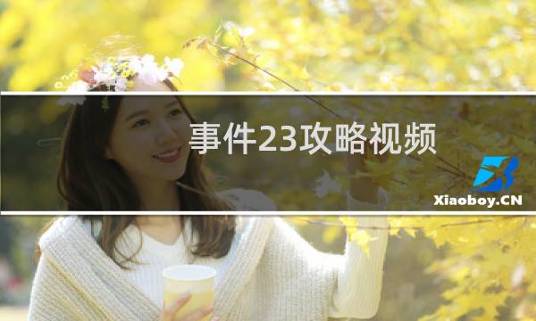 事件23攻略视频