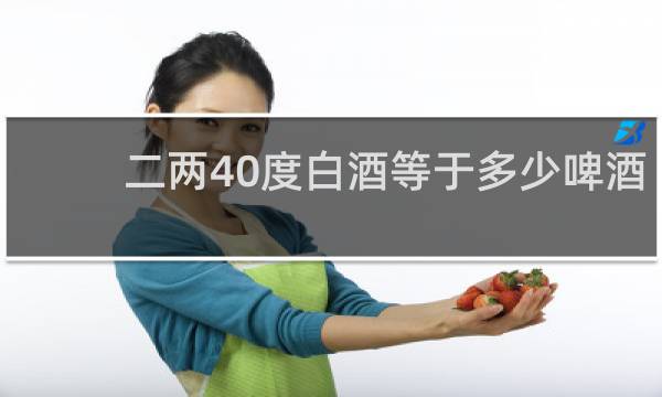 二两40度白酒等于多少啤酒