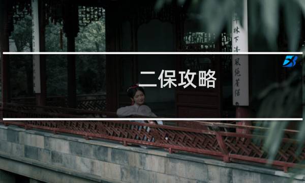 二保攻略