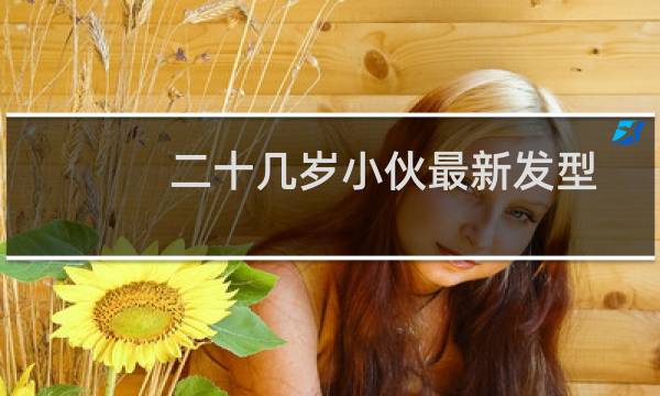 二十几岁小伙最新发型