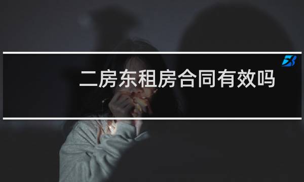 二房东租房合同有效吗