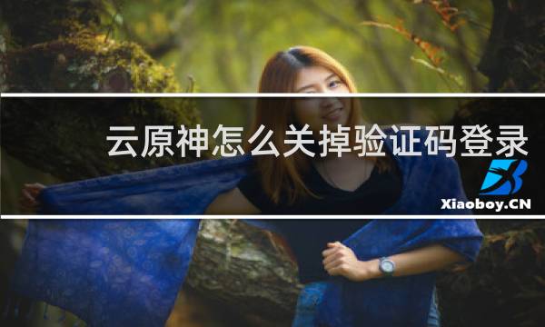 云原神怎么关掉验证码登录