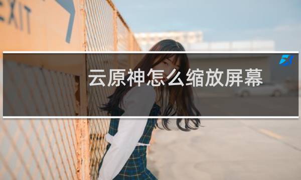 云原神怎么缩放屏幕