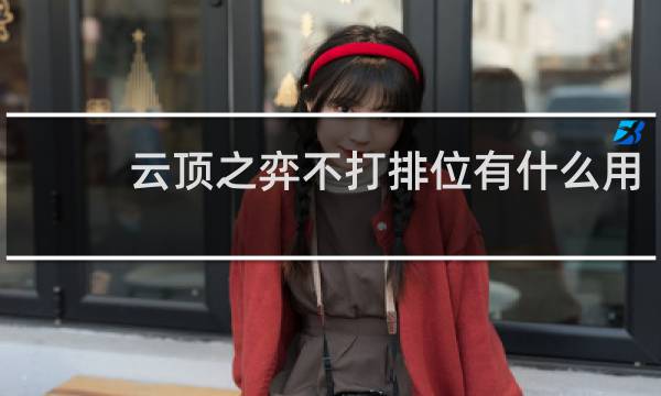 云顶之弈不打排位有什么用