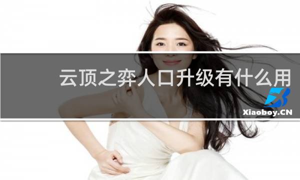 云顶之弈人口升级有什么用