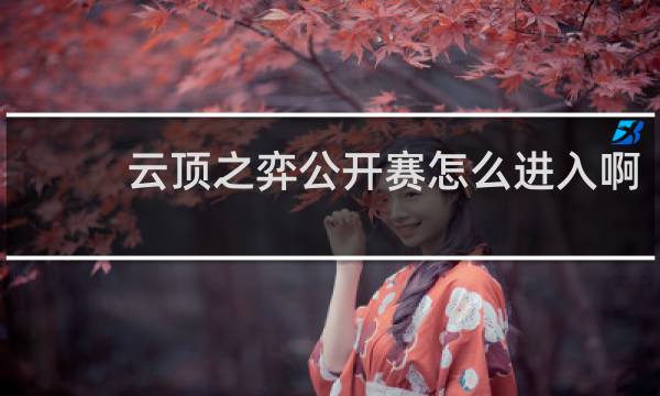 云顶之弈公开赛怎么进入啊