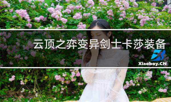 云顶之弈变异剑士卡莎装备