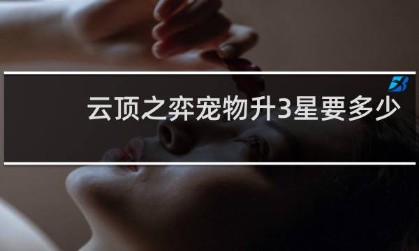 云顶之弈宠物升3星要多少