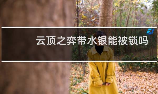 云顶之弈带水银能被锁吗
