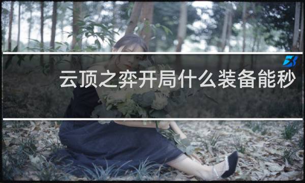 云顶之弈开局什么装备能秒