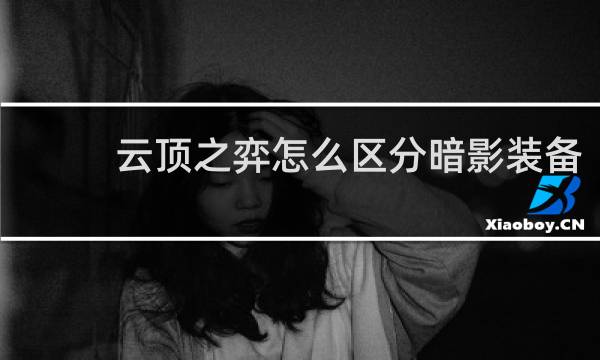 云顶之弈怎么区分暗影装备