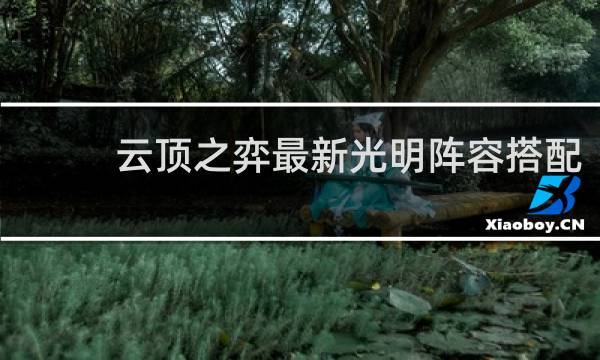 云顶之弈最新光明阵容搭配
