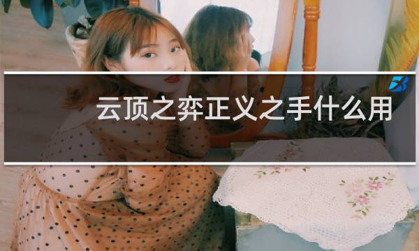 云顶之弈正义之手什么用