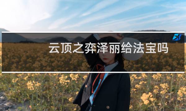 云顶之弈泽丽给法宝吗