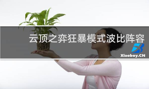 云顶之弈狂暴模式波比阵容