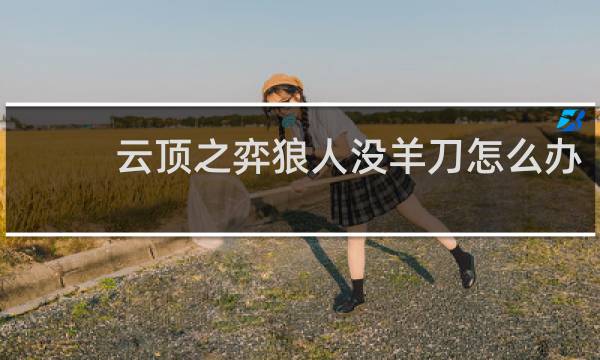 云顶之弈狼人没羊刀怎么办