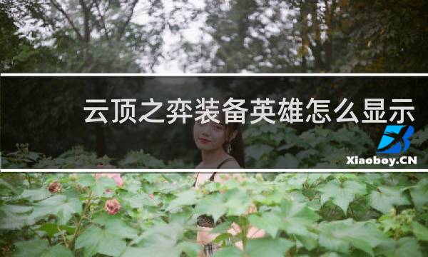 云顶之弈装备英雄怎么显示