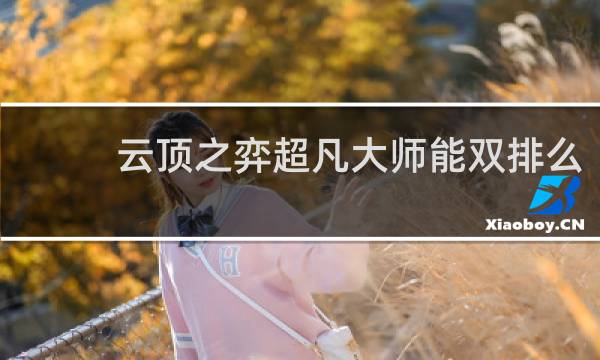 云顶之弈超凡大师能双排么