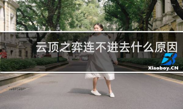 云顶之弈连不进去什么原因