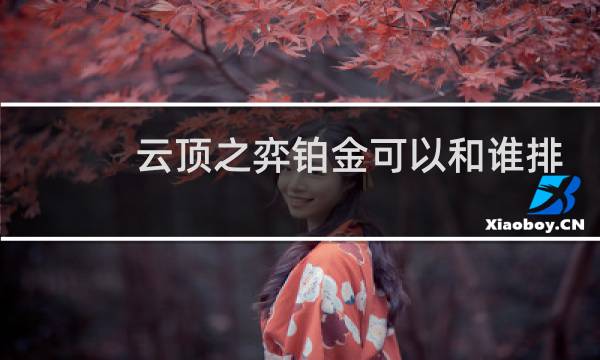 云顶之弈铂金可以和谁排
