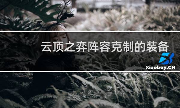 云顶之弈阵容克制的装备