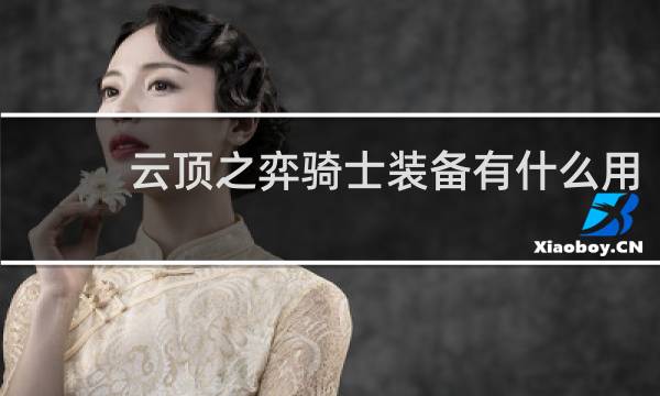 云顶之弈骑士装备有什么用