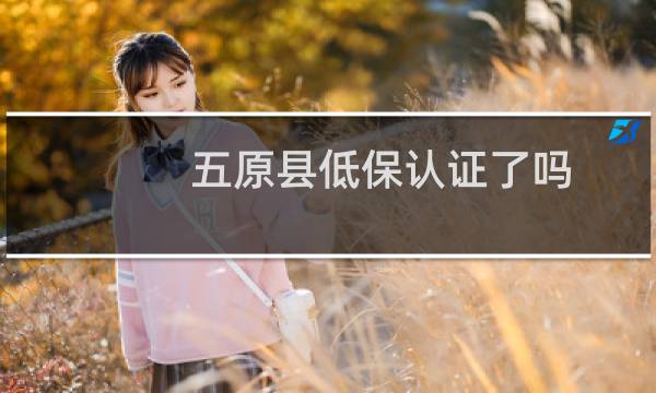 五原县低保认证了吗