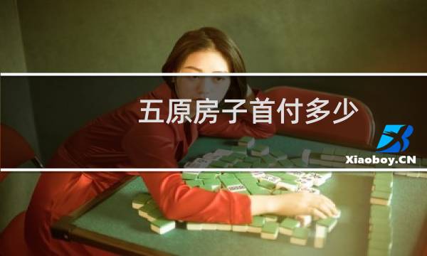 五原房子首付多少
