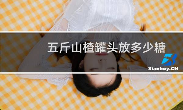 五斤山楂罐头放多少糖