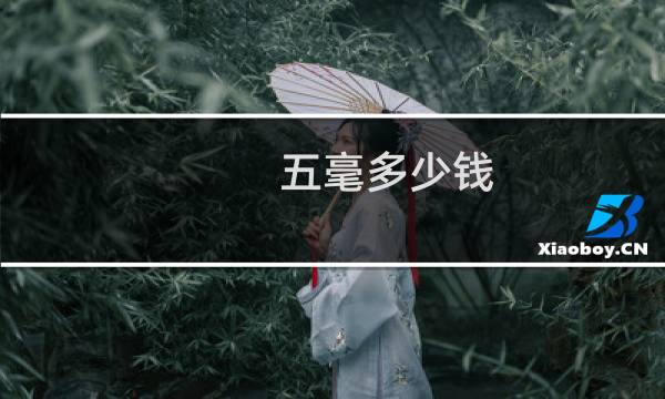 五毫多少钱