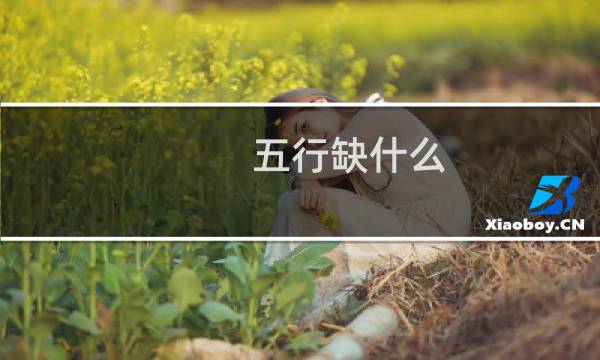 五行缺什么?