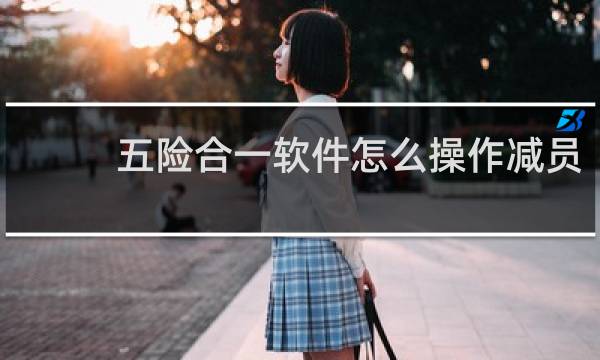 五险合一软件怎么操作减员