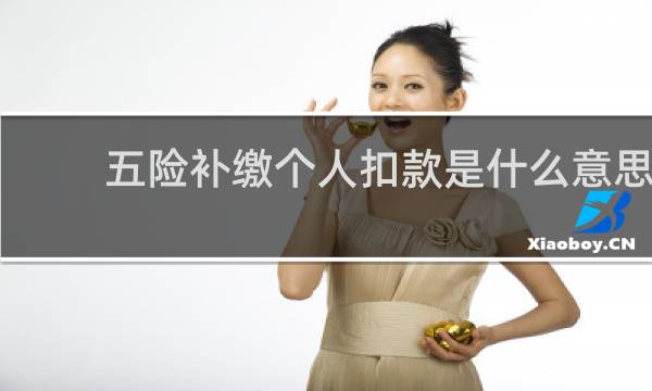 五险补缴个人扣款是什么意思
