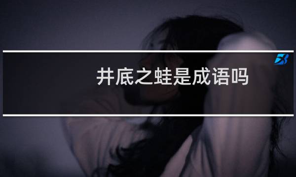 井底之蛙是成语吗