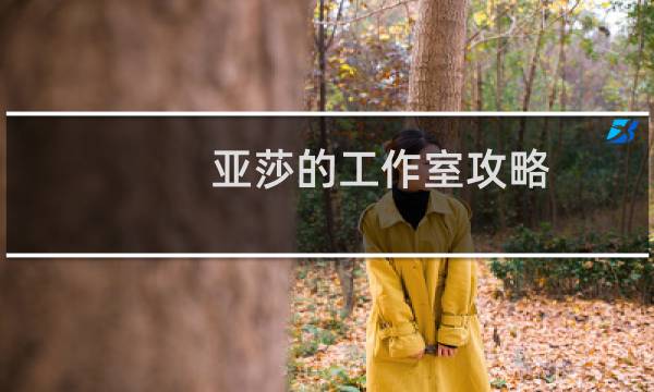 亚莎的工作室攻略