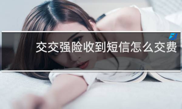 交交强险收到短信怎么交费