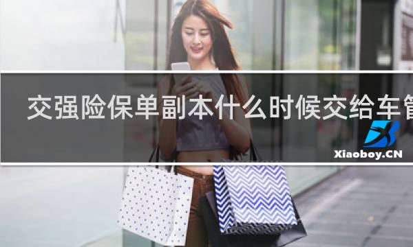 交强险保单副本什么时候交给车管所