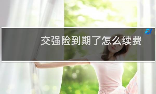 交强险到期了怎么续费