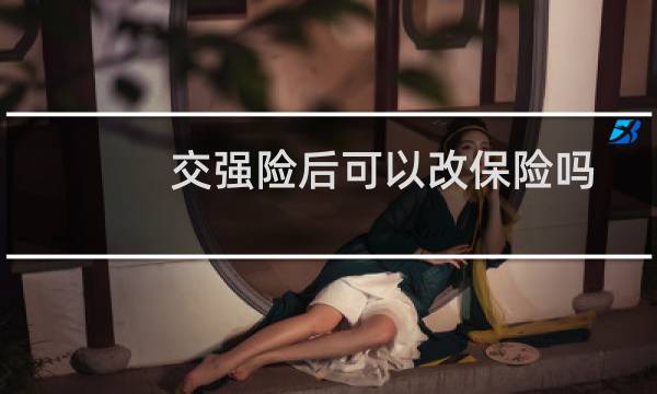 交强险后可以改保险吗