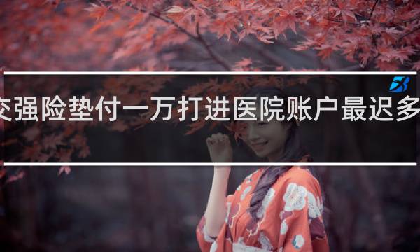 交强险垫付一万打进医院账户最迟多久领取